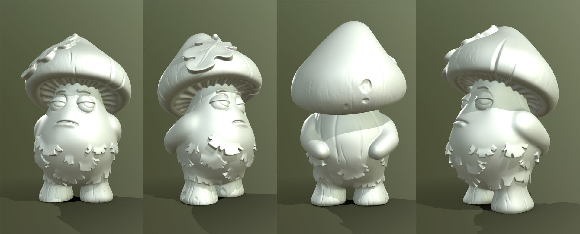 Mushroom people1 3D print model_1