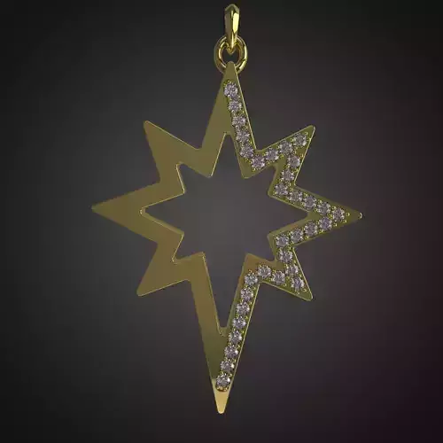 Star of bethlehem 3D print model 3D print model