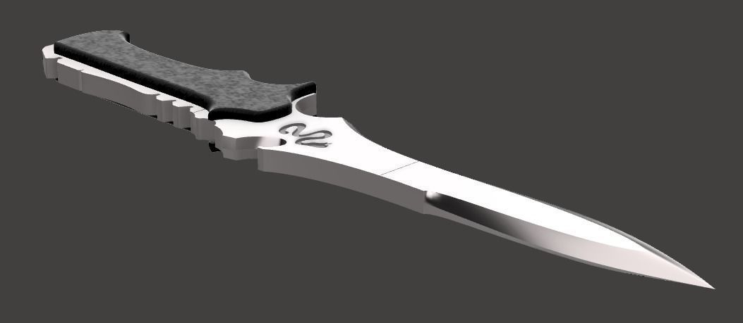 Resident Evil 4 Remake - Jack Krauser combat knife 3D print model_3
