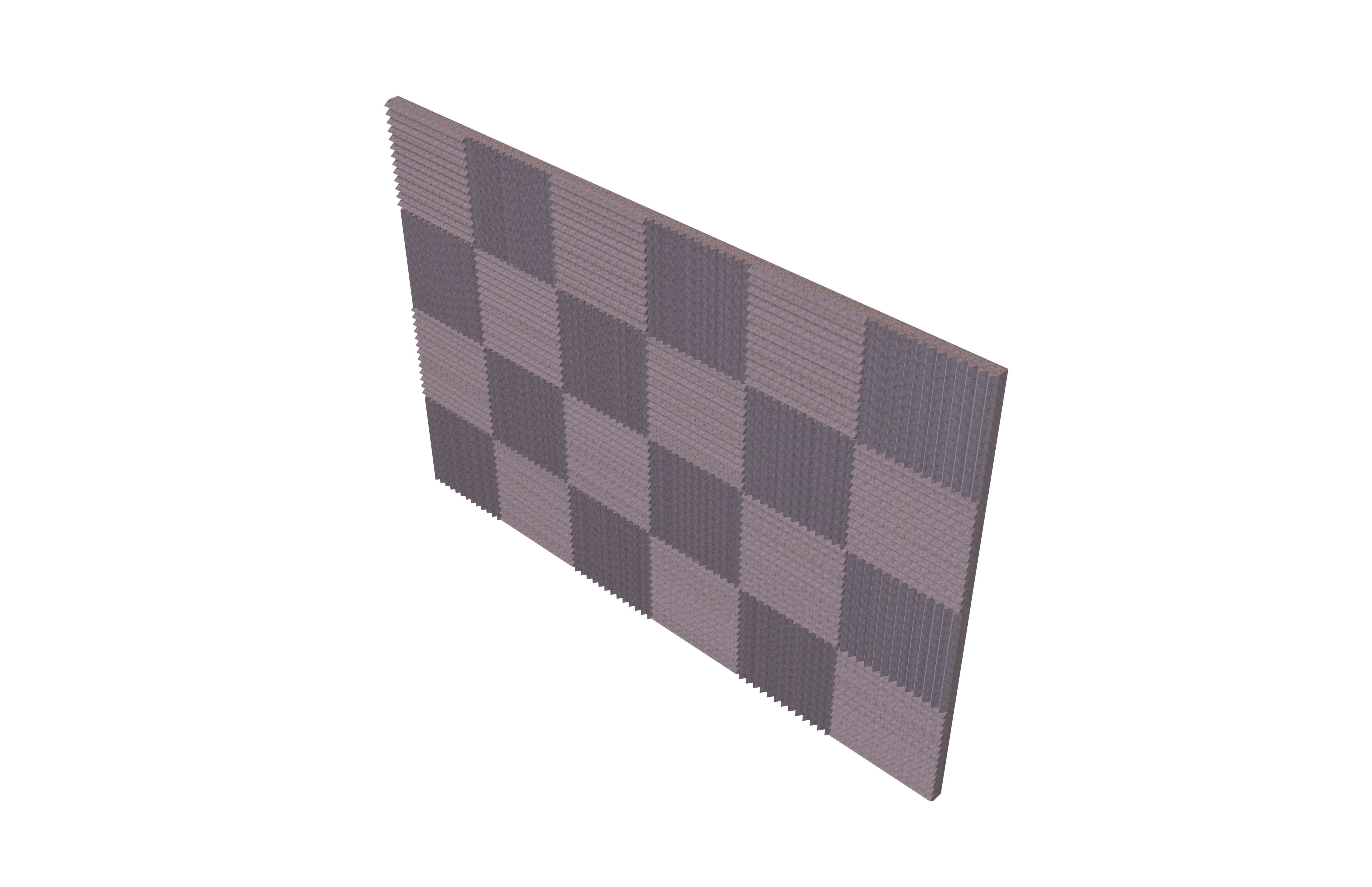 Soundproof Panel v1 002 Low-poly 3D model_2