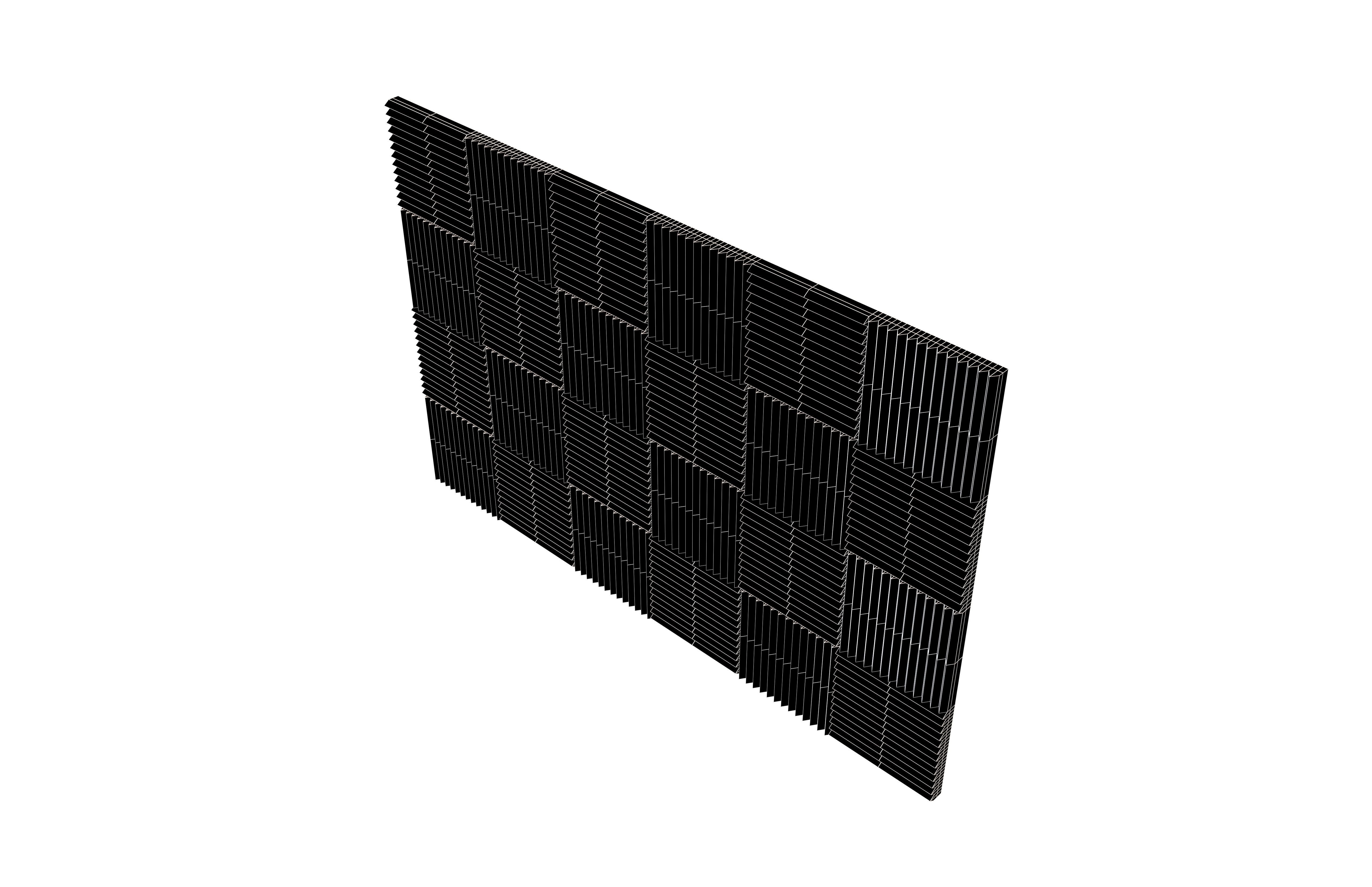 Soundproof Panel v1 004 Low-poly 3D model_6