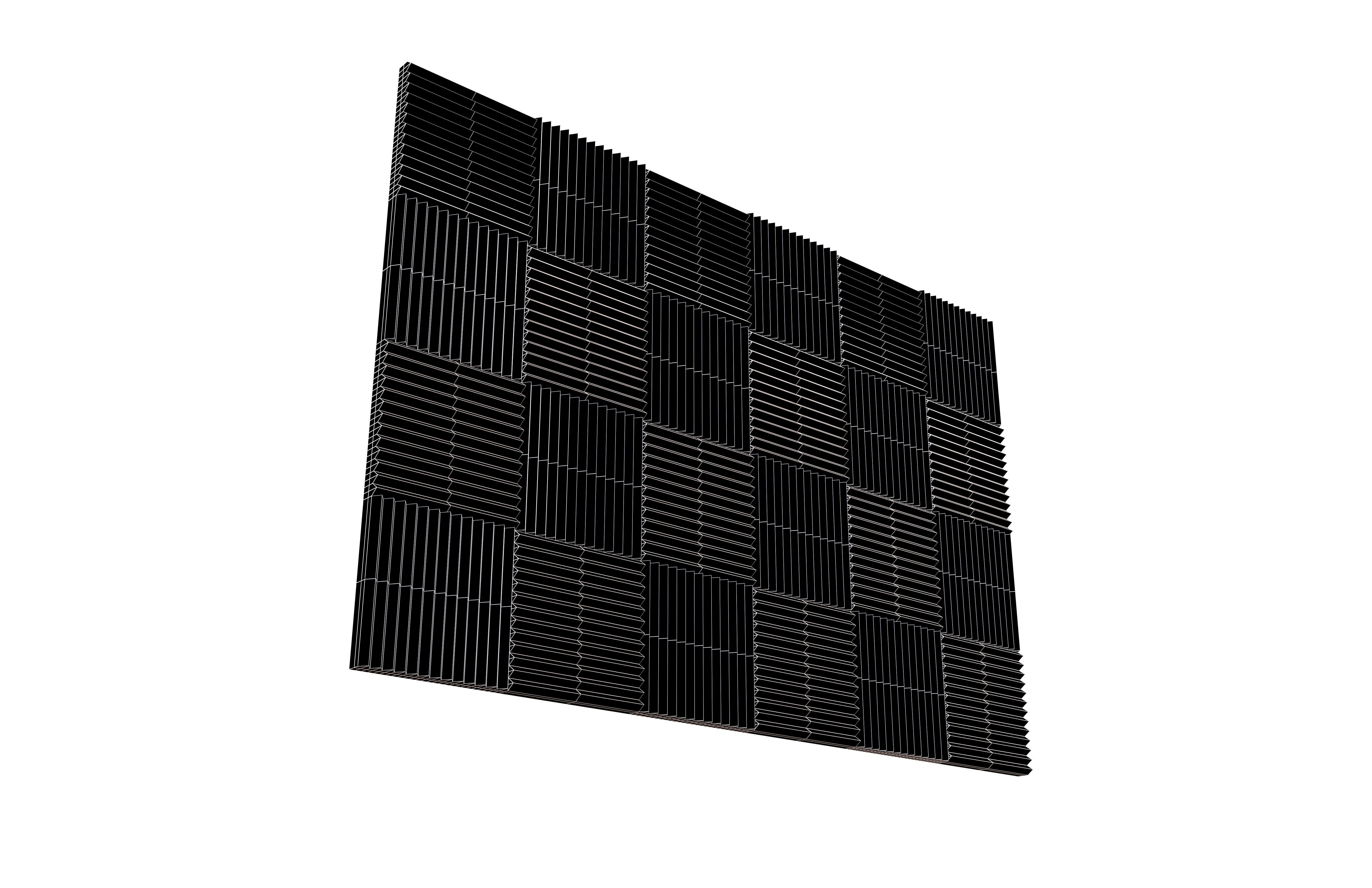 Soundproof Panel v1 005 Low-poly 3D model_7