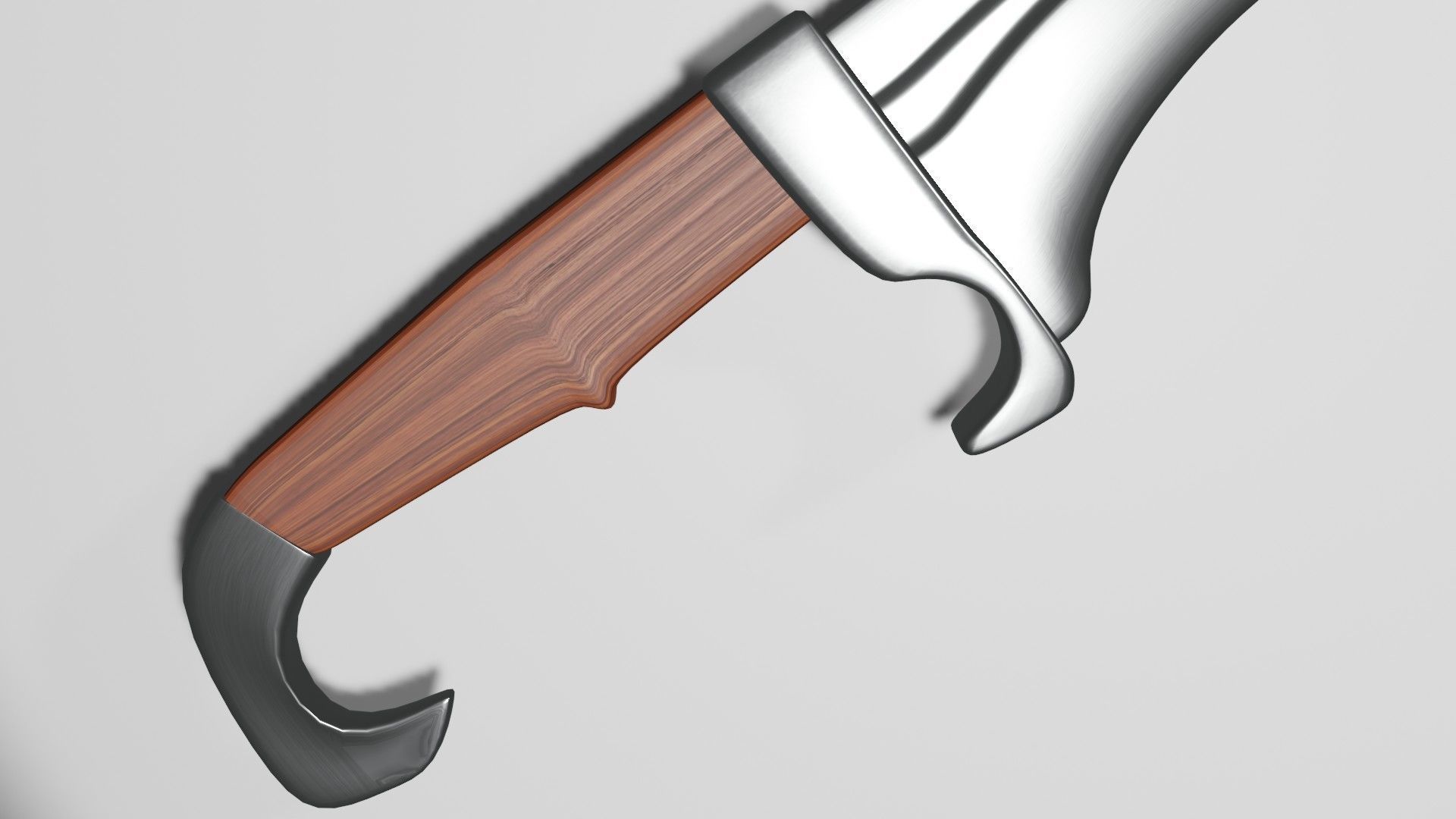 Historical falcata 3D model_5