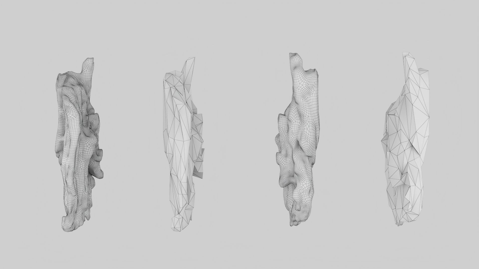 PSWooden021 scanned Wood chips Low-poly 3D model_7