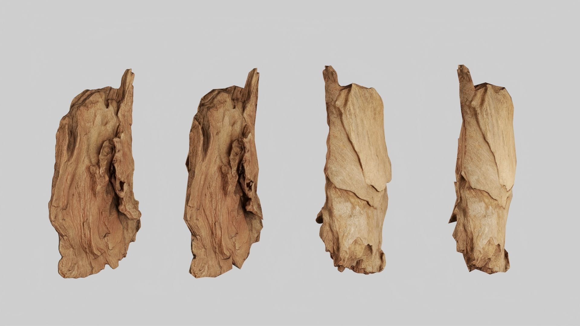 PSWooden021 scanned Wood chips Low-poly 3D model_4