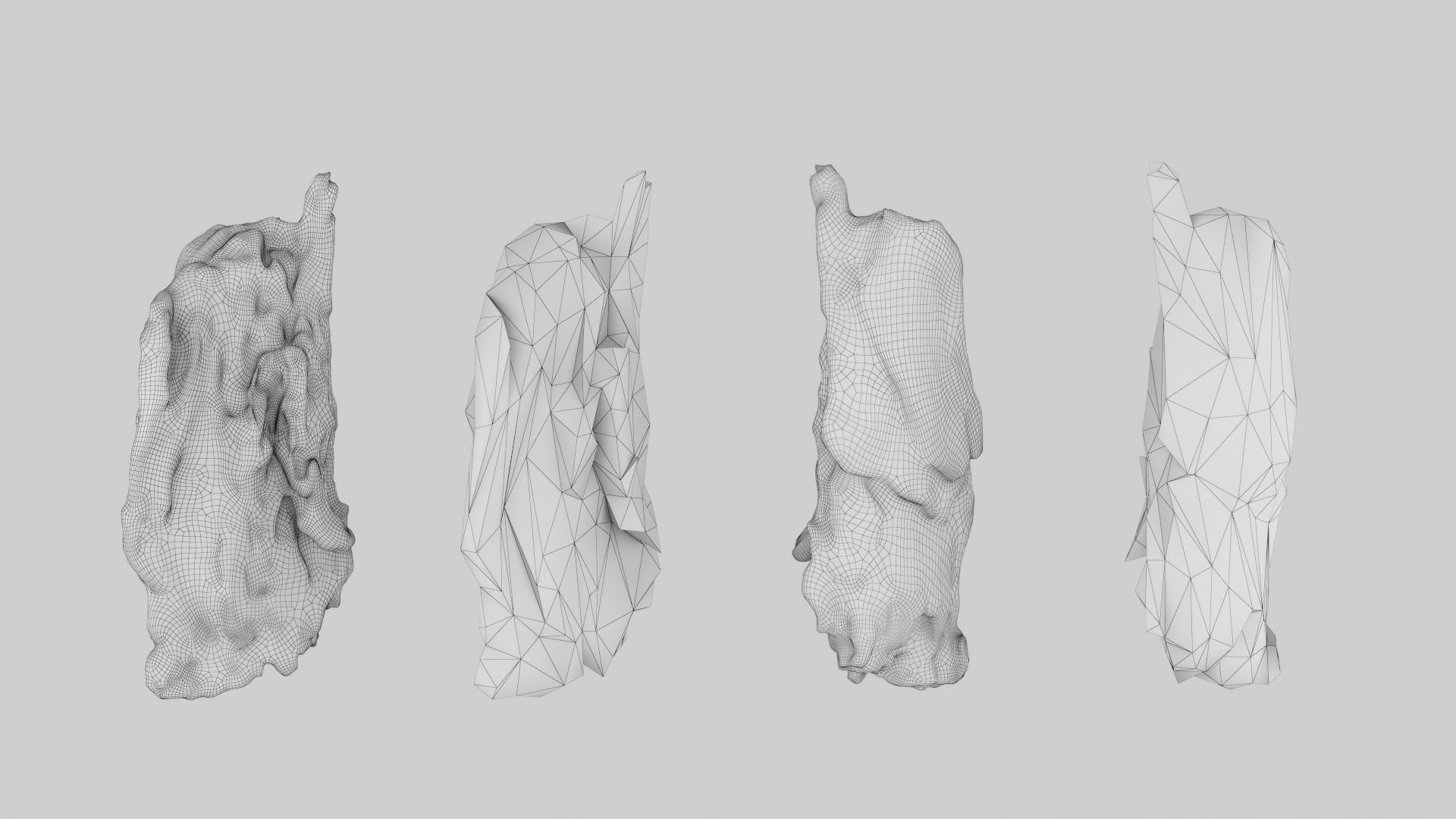 PSWooden021 scanned Wood chips Low-poly 3D model_5