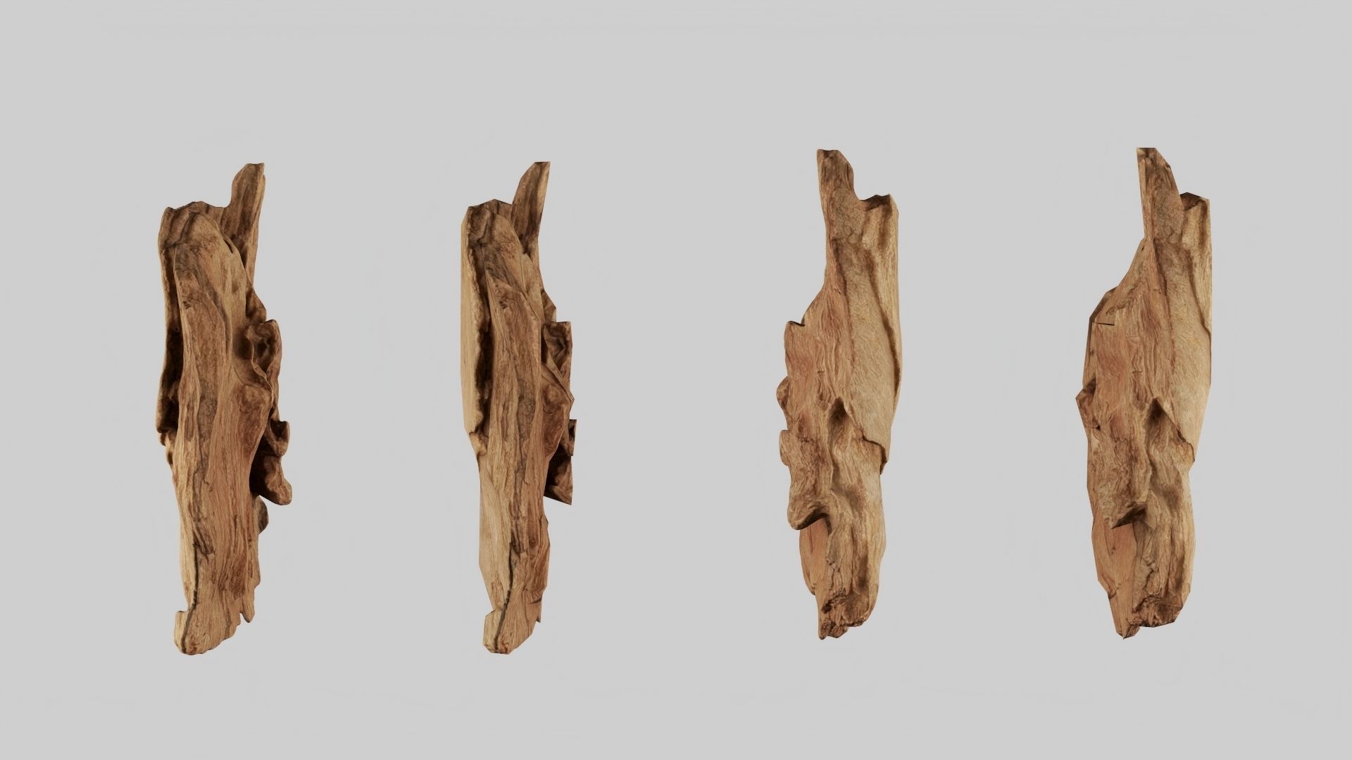 PSWooden021 scanned Wood chips Low-poly 3D model_6