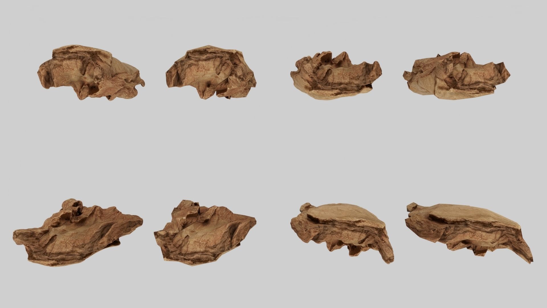 PSWooden021 scanned Wood chips Low-poly 3D model_12