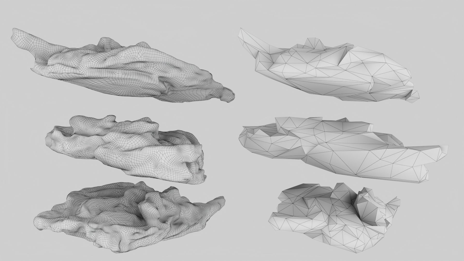 PSWooden021 scanned Wood chips Low-poly 3D model_17