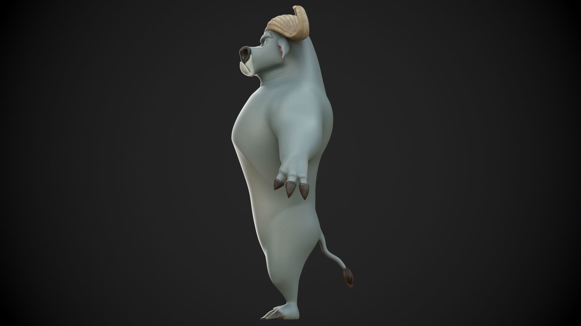  LOW POLY BOGO 3D model with texture  Low-poly 3D model_1