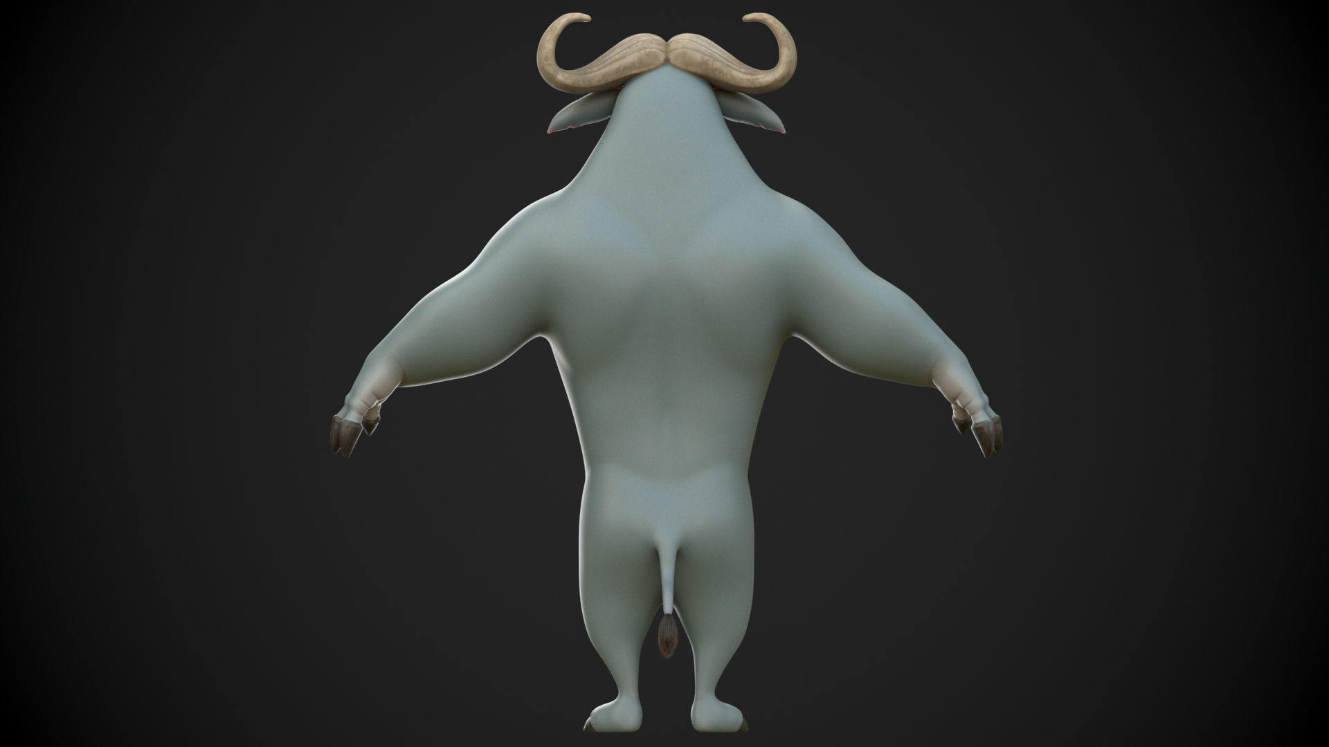  LOW POLY BOGO 3D model with texture  Low-poly 3D model_2