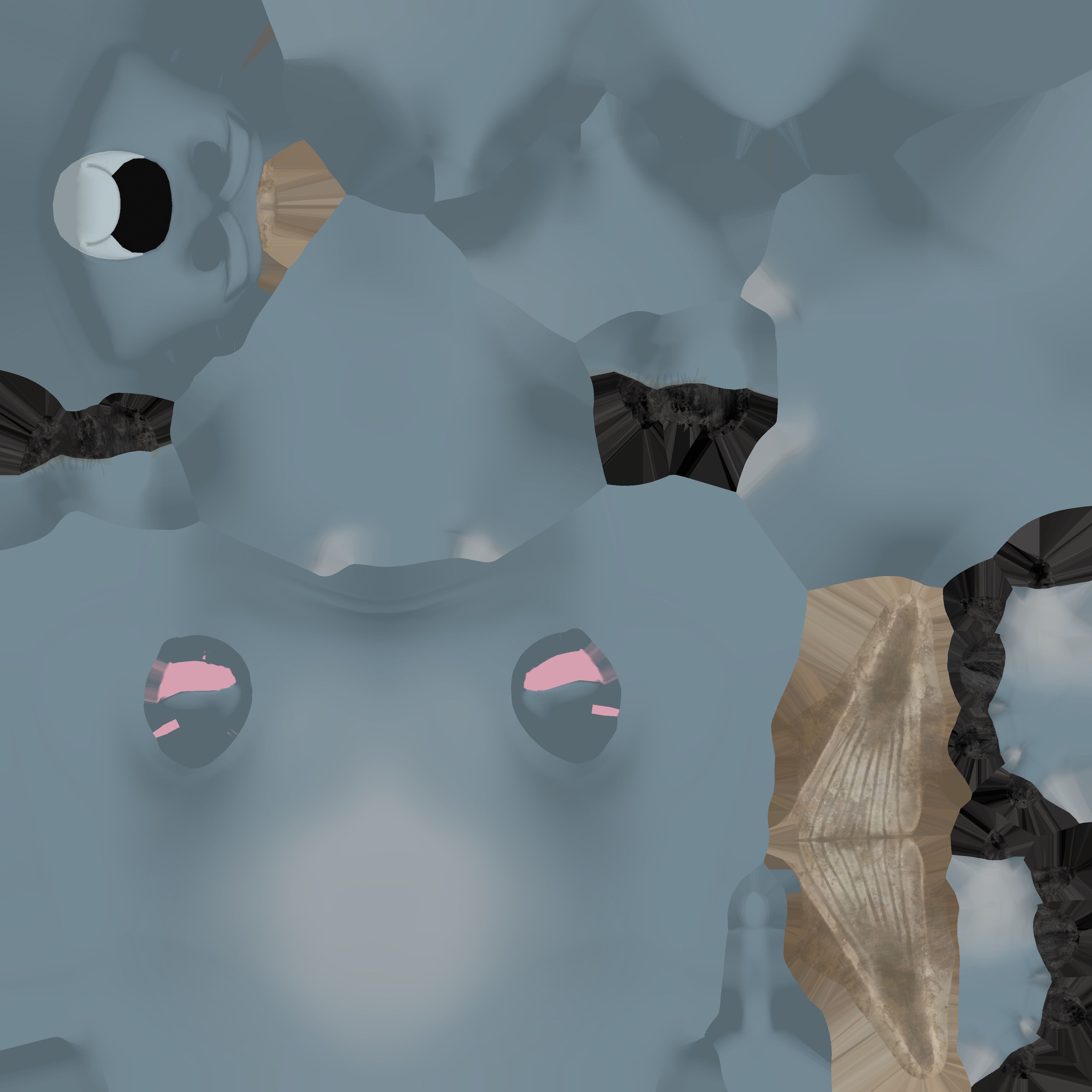  LOW POLY BOGO 3D model with texture  Low-poly 3D model_9