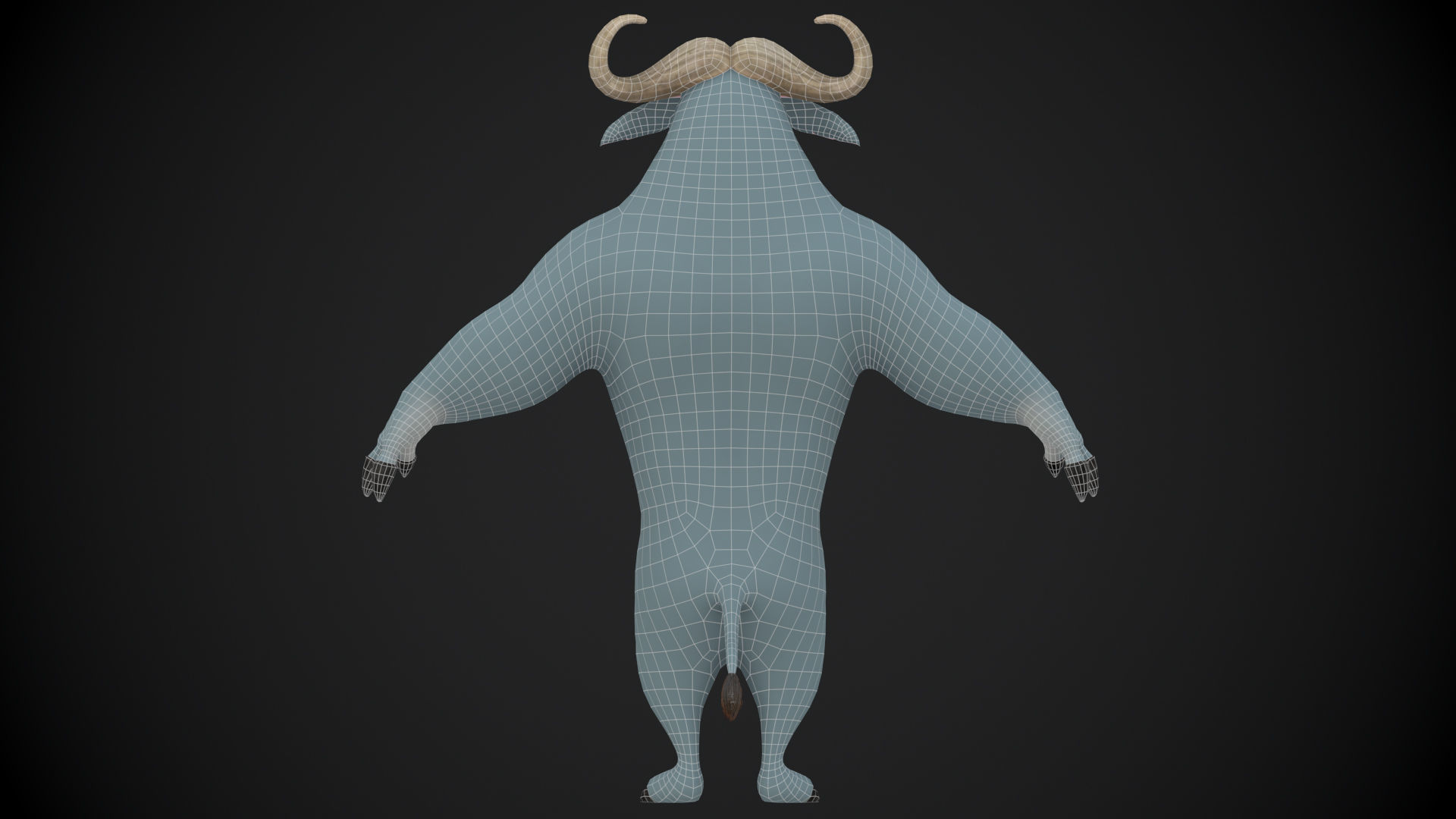  LOW POLY BOGO 3D model with texture  Low-poly 3D model_6