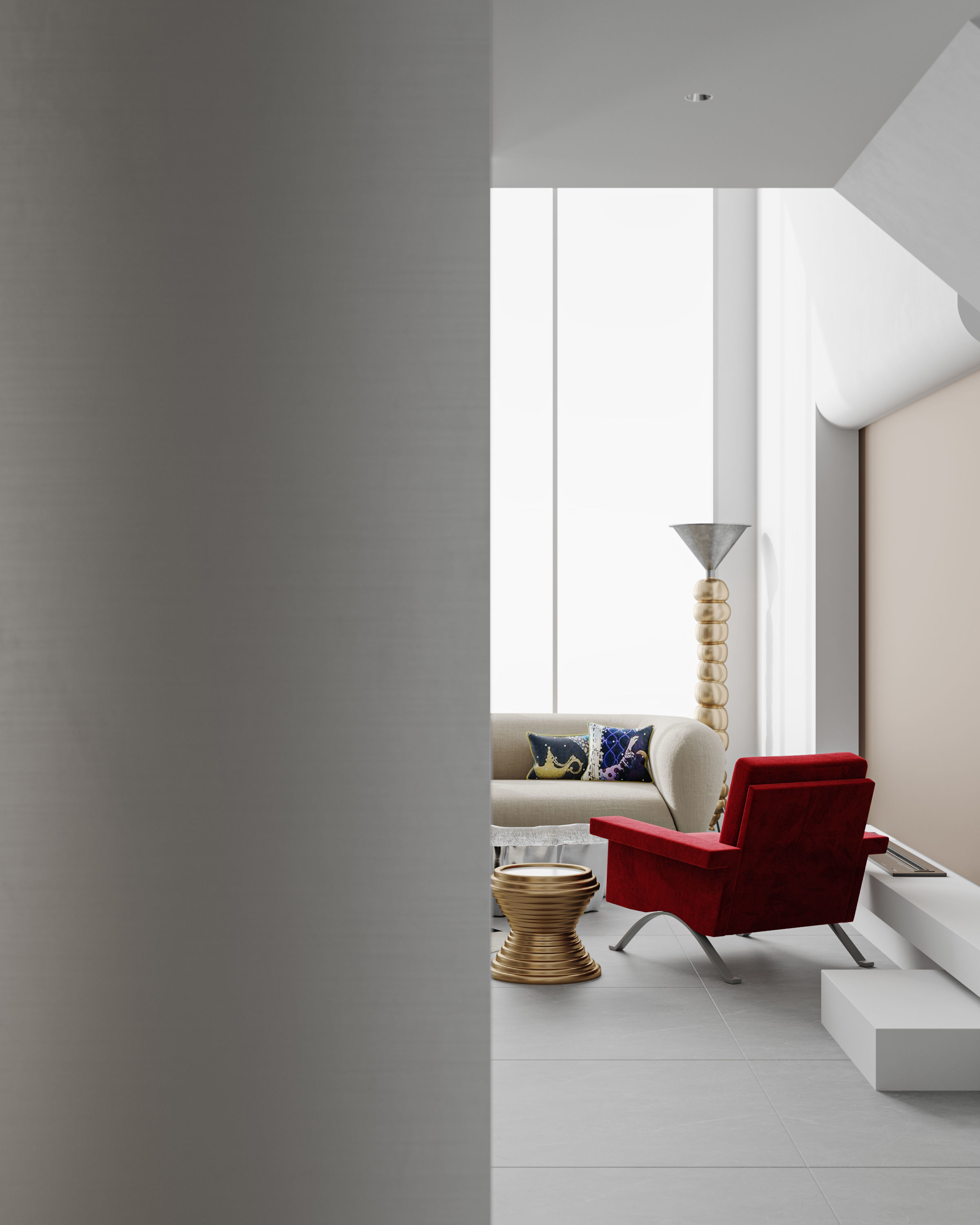 Living Room Interior Scene for 3DMAX and Corona 3D model 3D model_6