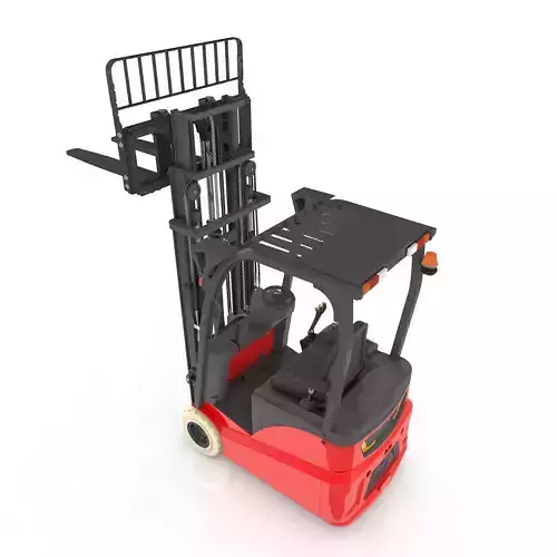 Mini Forklift Rigged and Animated 3D model