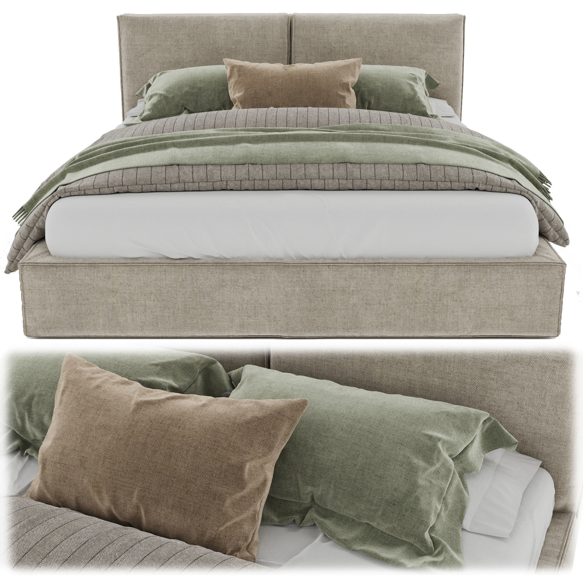 Bed Verona Sophie Decor 3D model_4