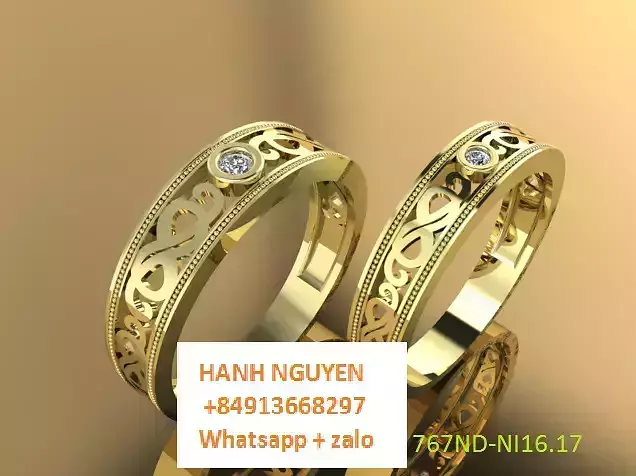 20 pairs wedding rings 3D print model