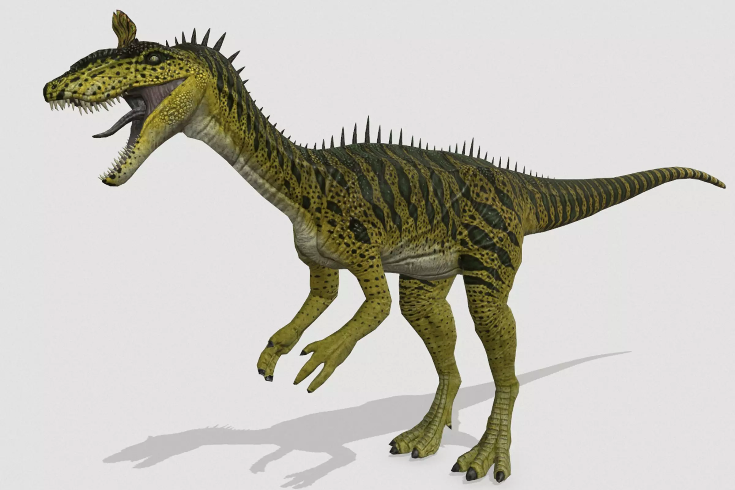 Cryolophosaurus Low-poly 3D model_0