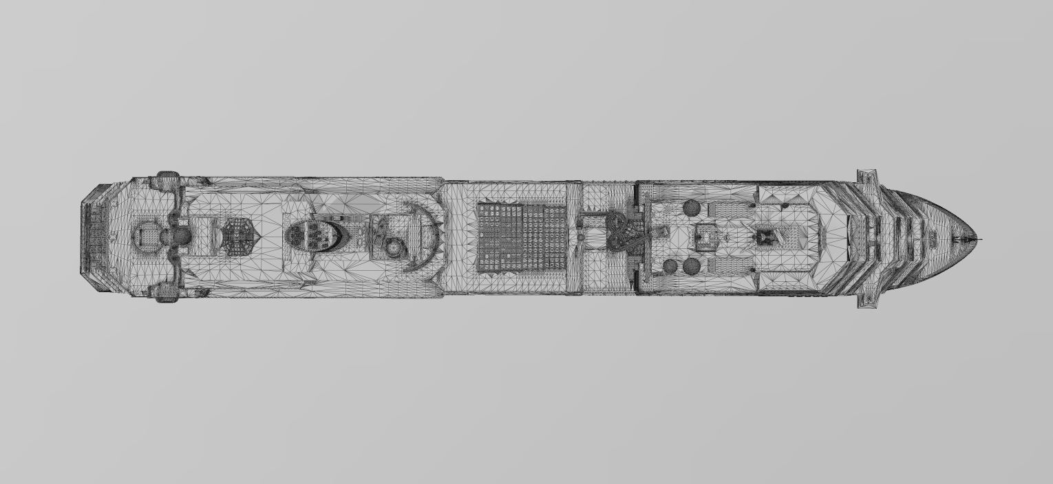 COSTA FAVOLOSA cruise ship printable model 3D print model_7