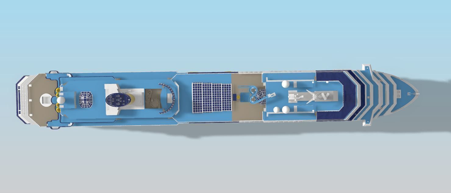 COSTA FAVOLOSA cruise ship printable model 3D print model_4