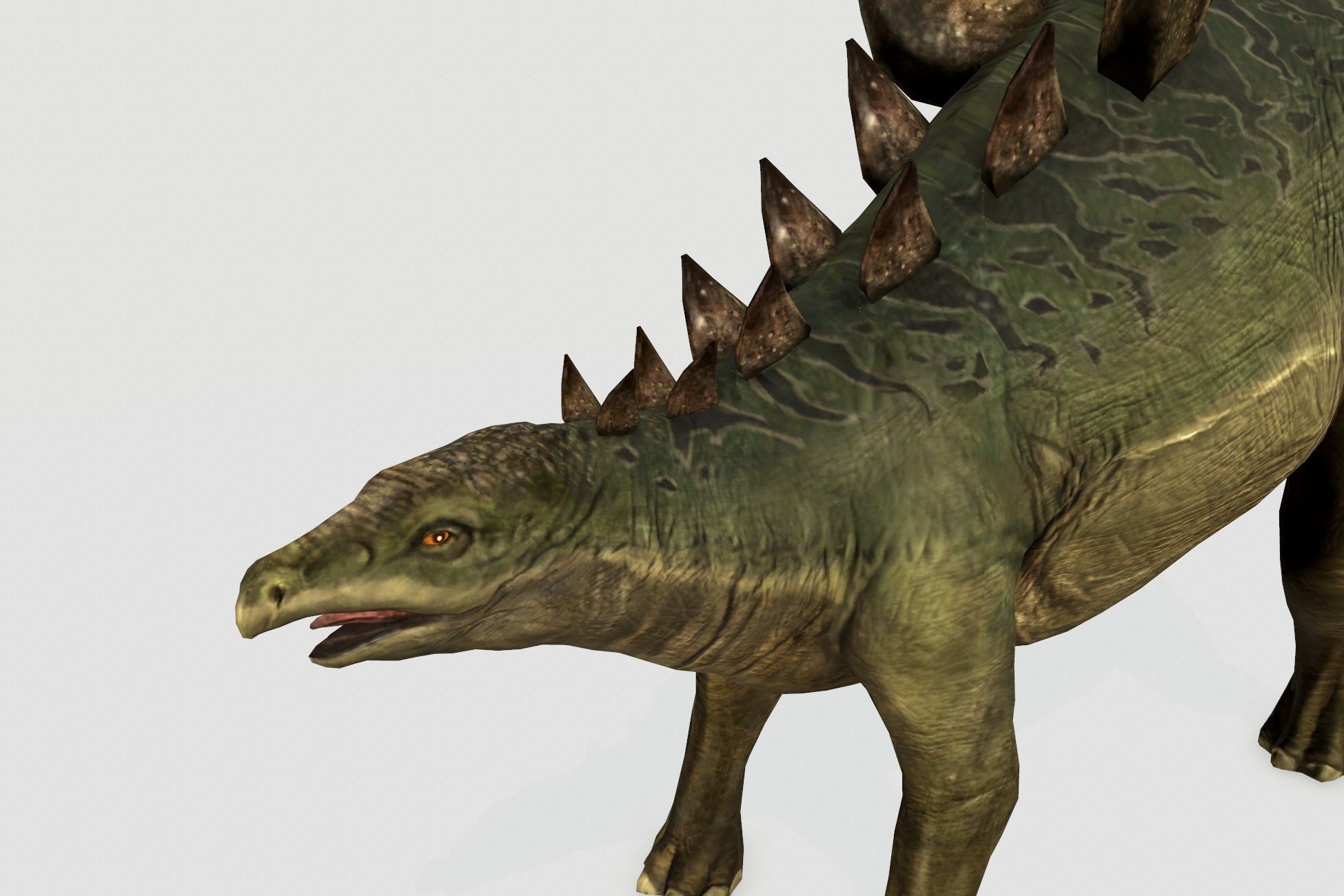 Stegosaurus Low-poly 3D model_1