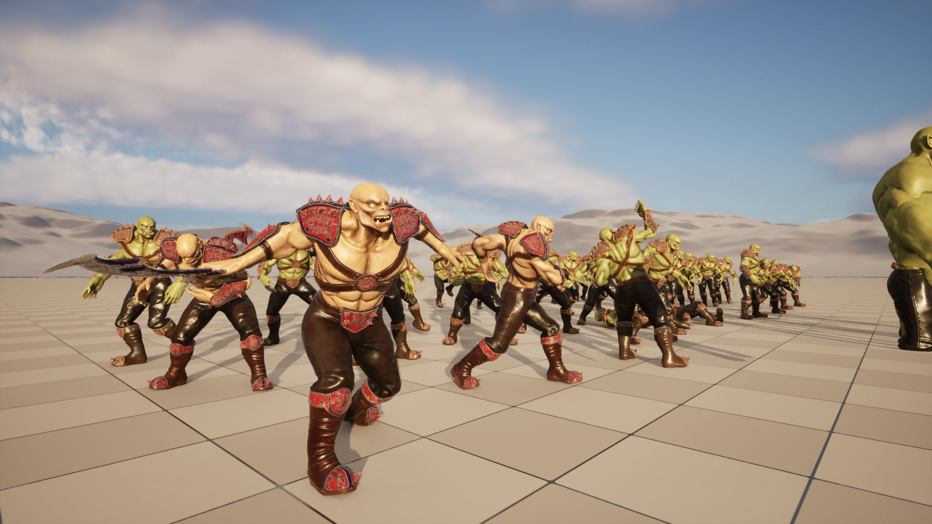 Orc warrior Low-poly 3D model_14