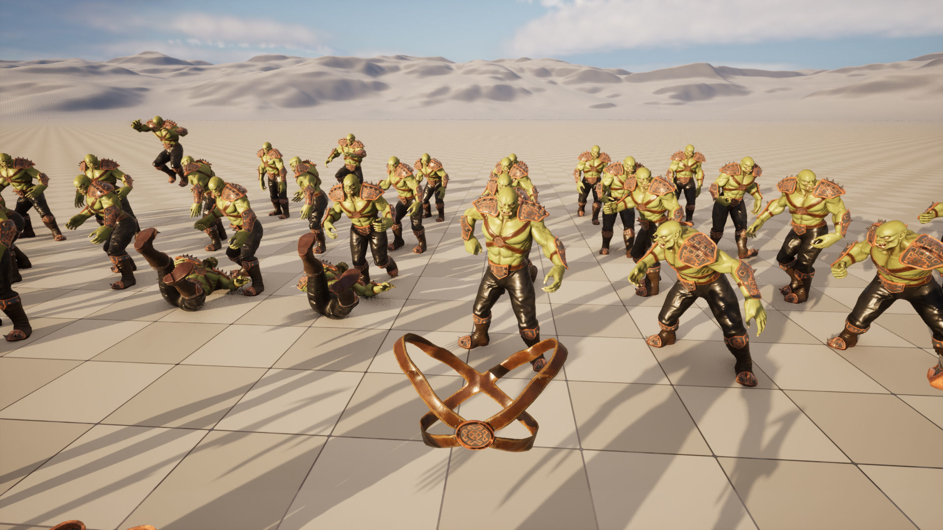 Orc warrior Low-poly 3D model_15