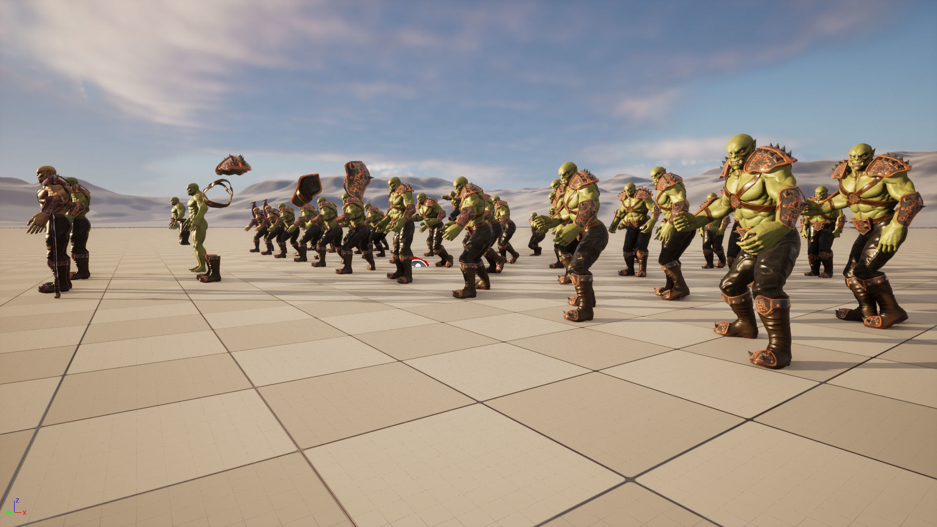 Orc warrior Low-poly 3D model_19