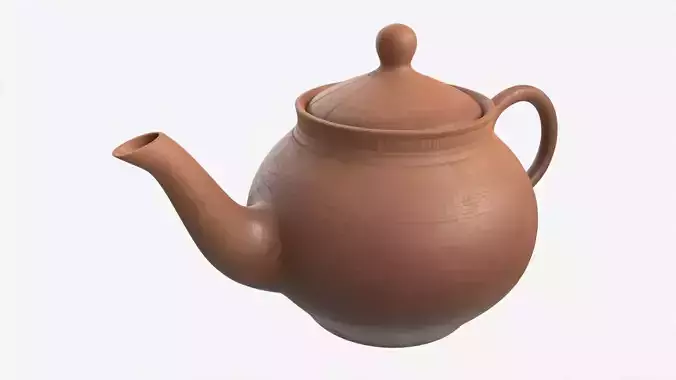 Classic Ceramic Teapot 02 3D model