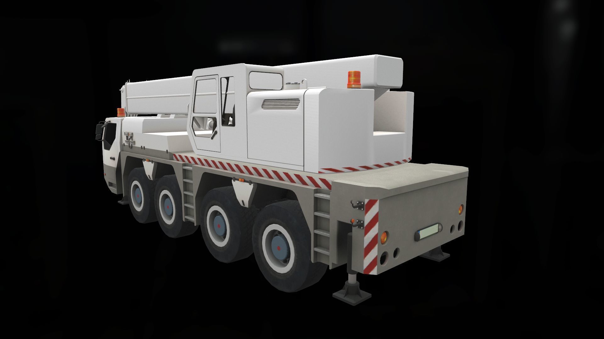 Crane Low-poly 3D model_6