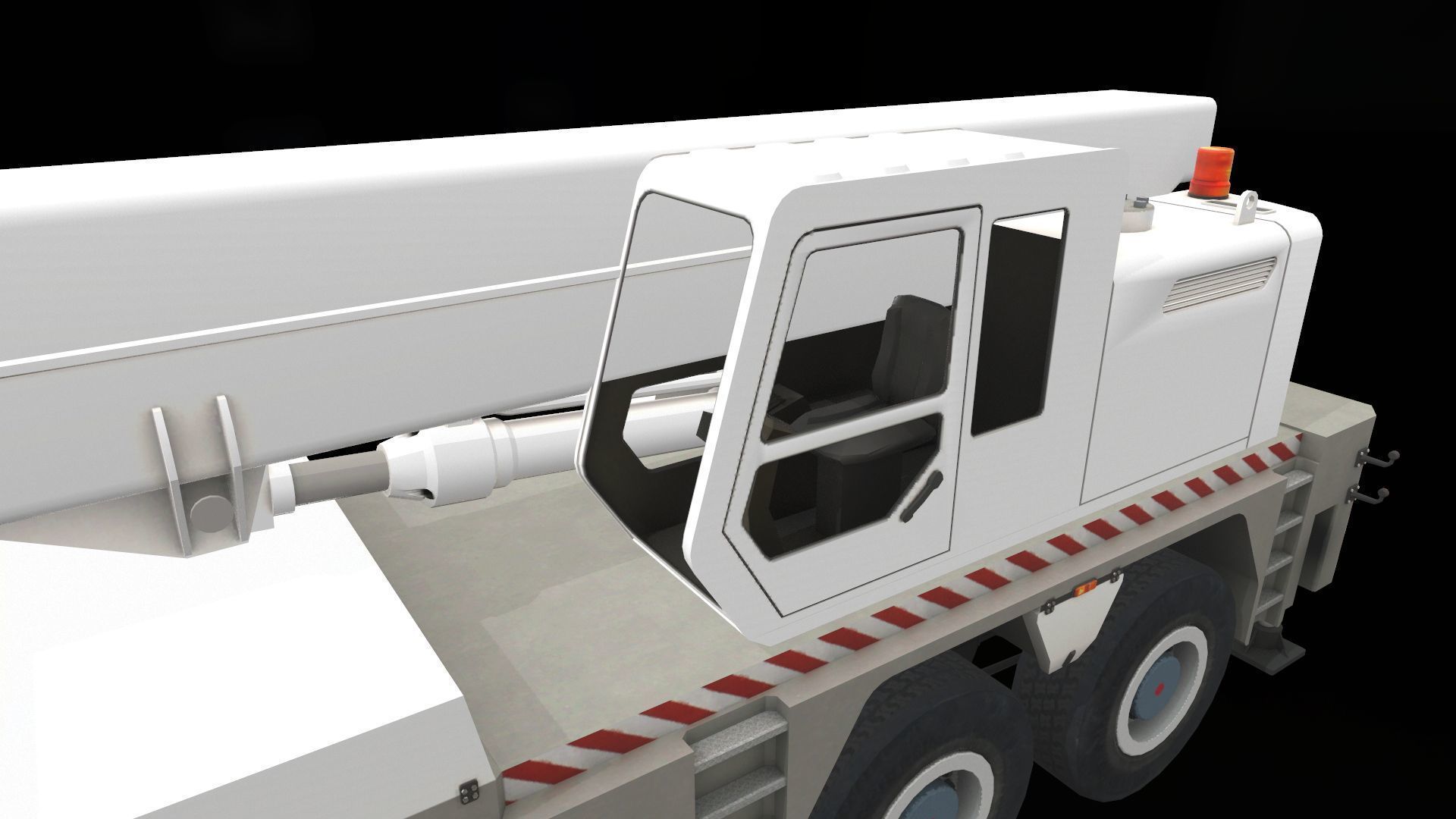 Crane Low-poly 3D model_5