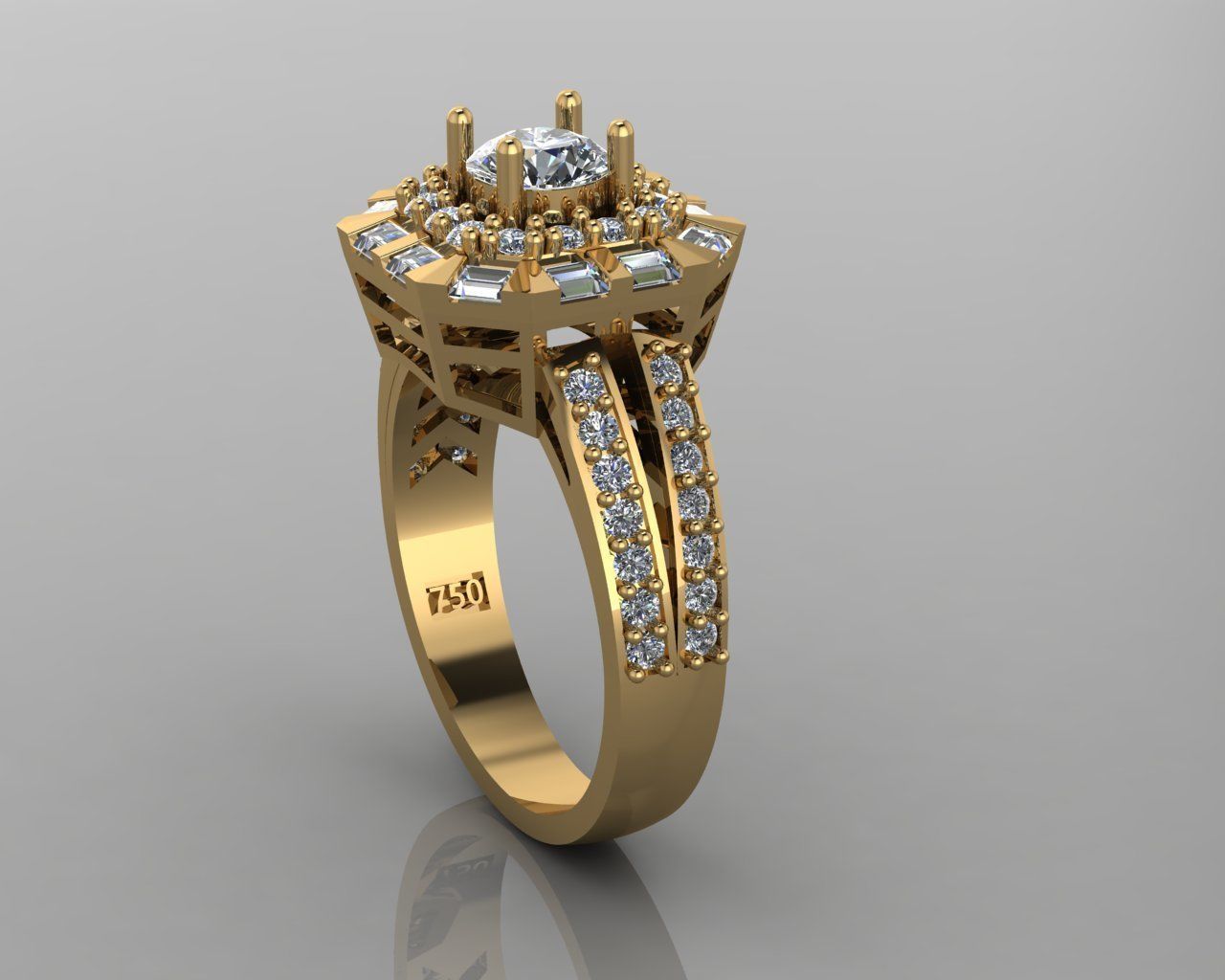 jewellry ring 3D print model_8