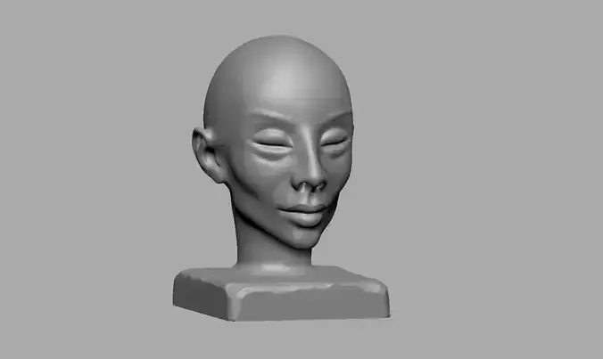 Conceptual Face Sculpture 01 3D print model