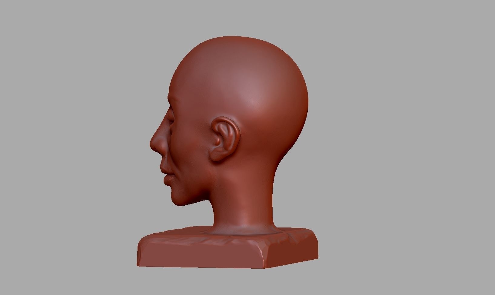 Conceptual Face Sculpture 01 3D print model_5