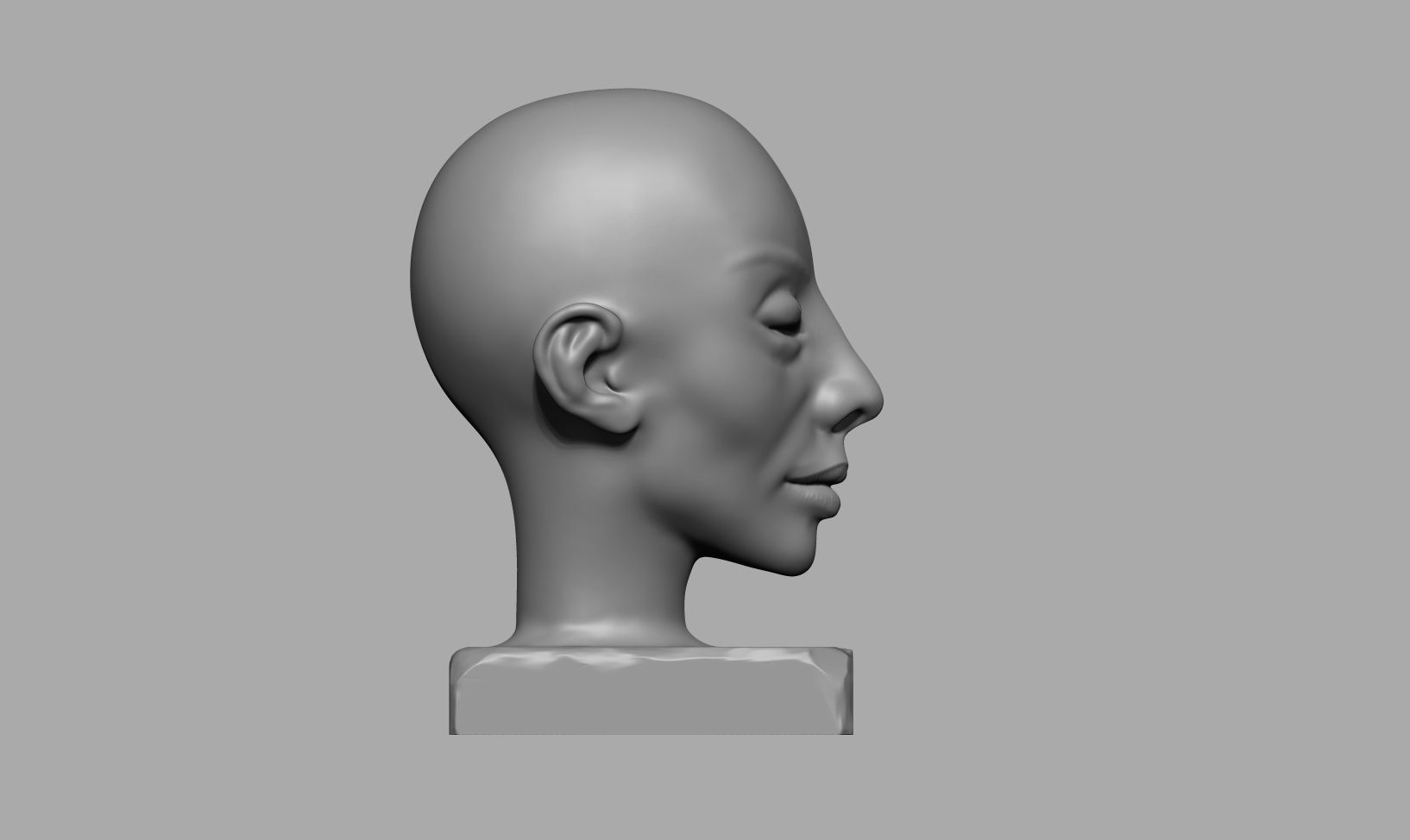 Conceptual Face Sculpture 01 3D print model_9