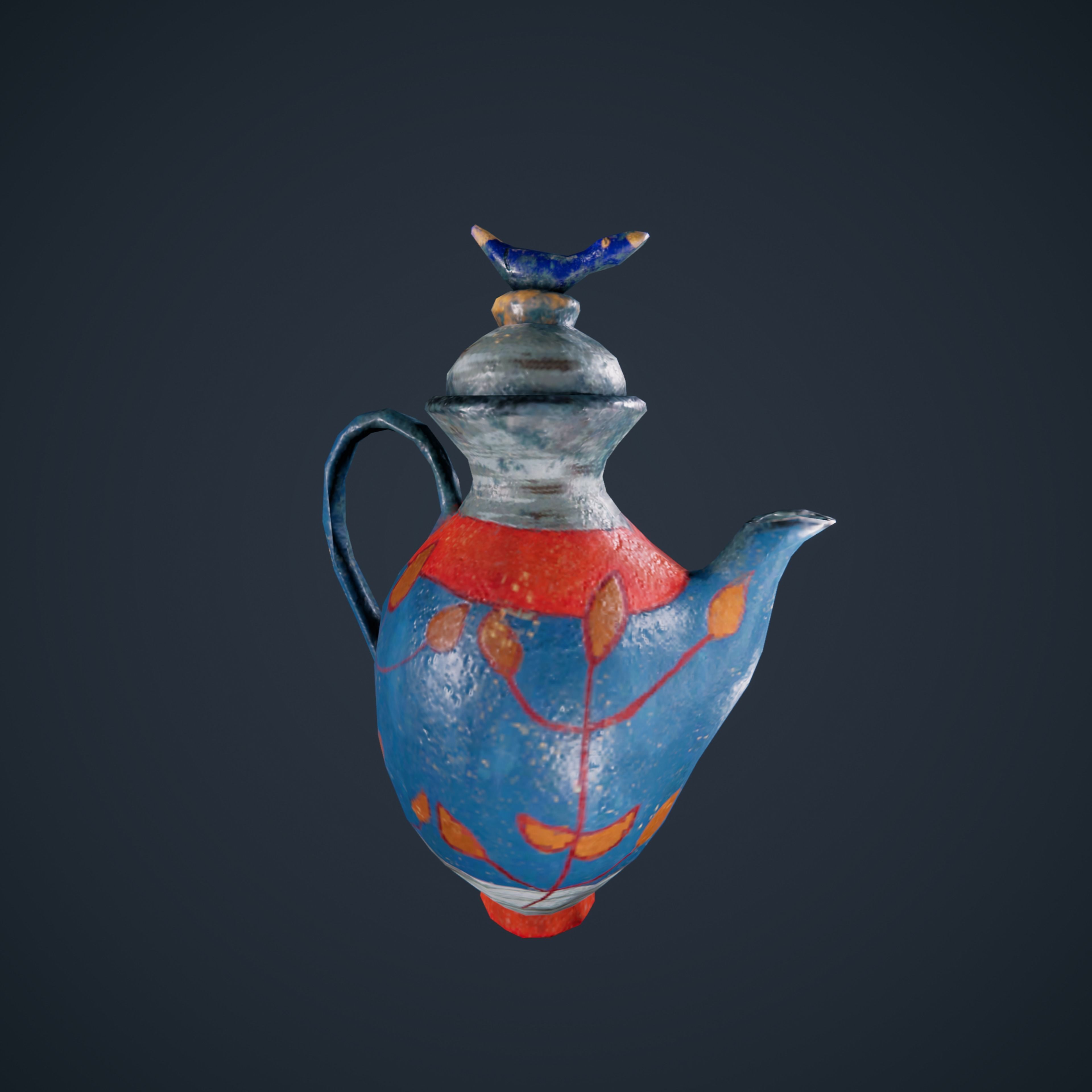 Old Vase Antique HDRP Low-poly 3D model_9
