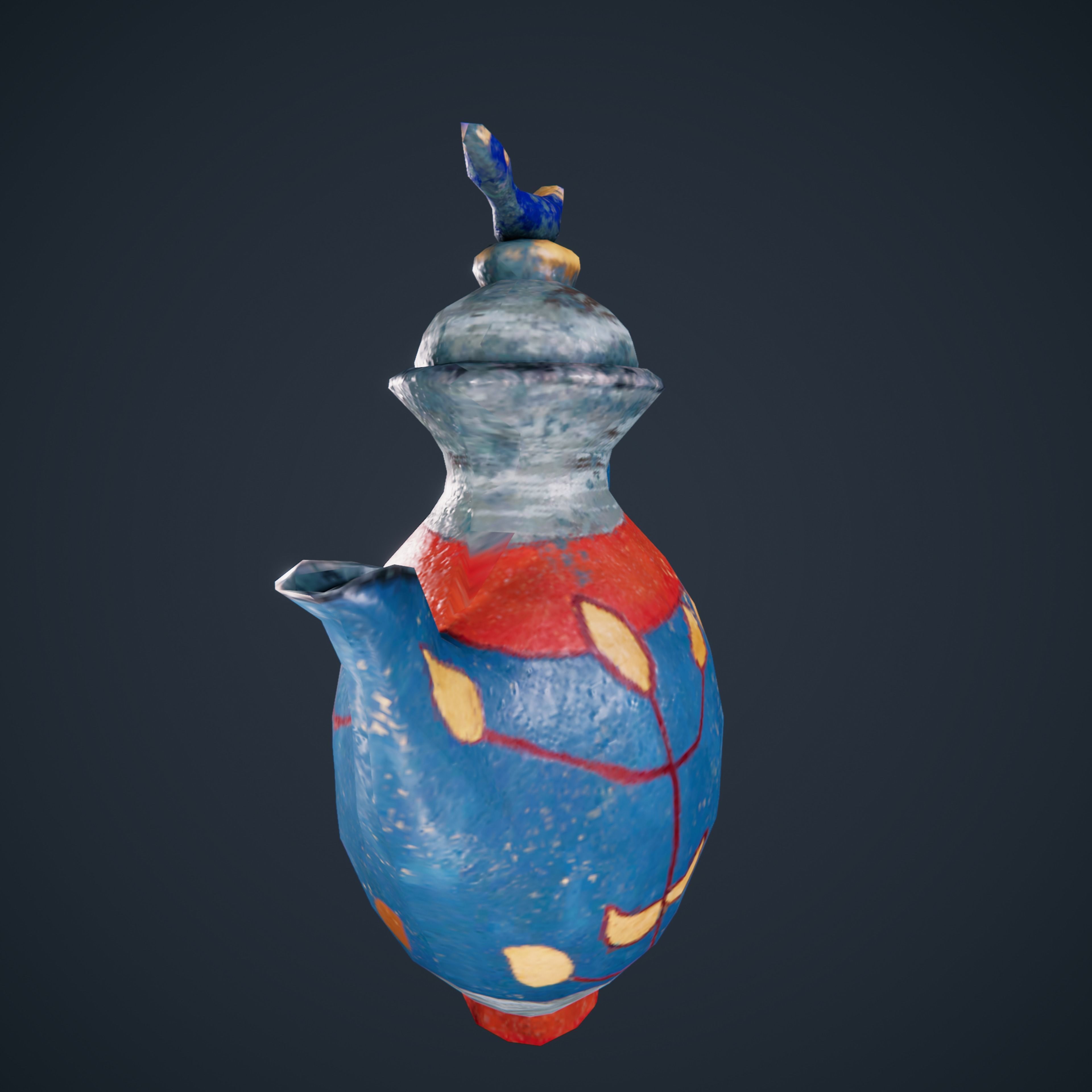 Old Vase Antique HDRP Low-poly 3D model_8