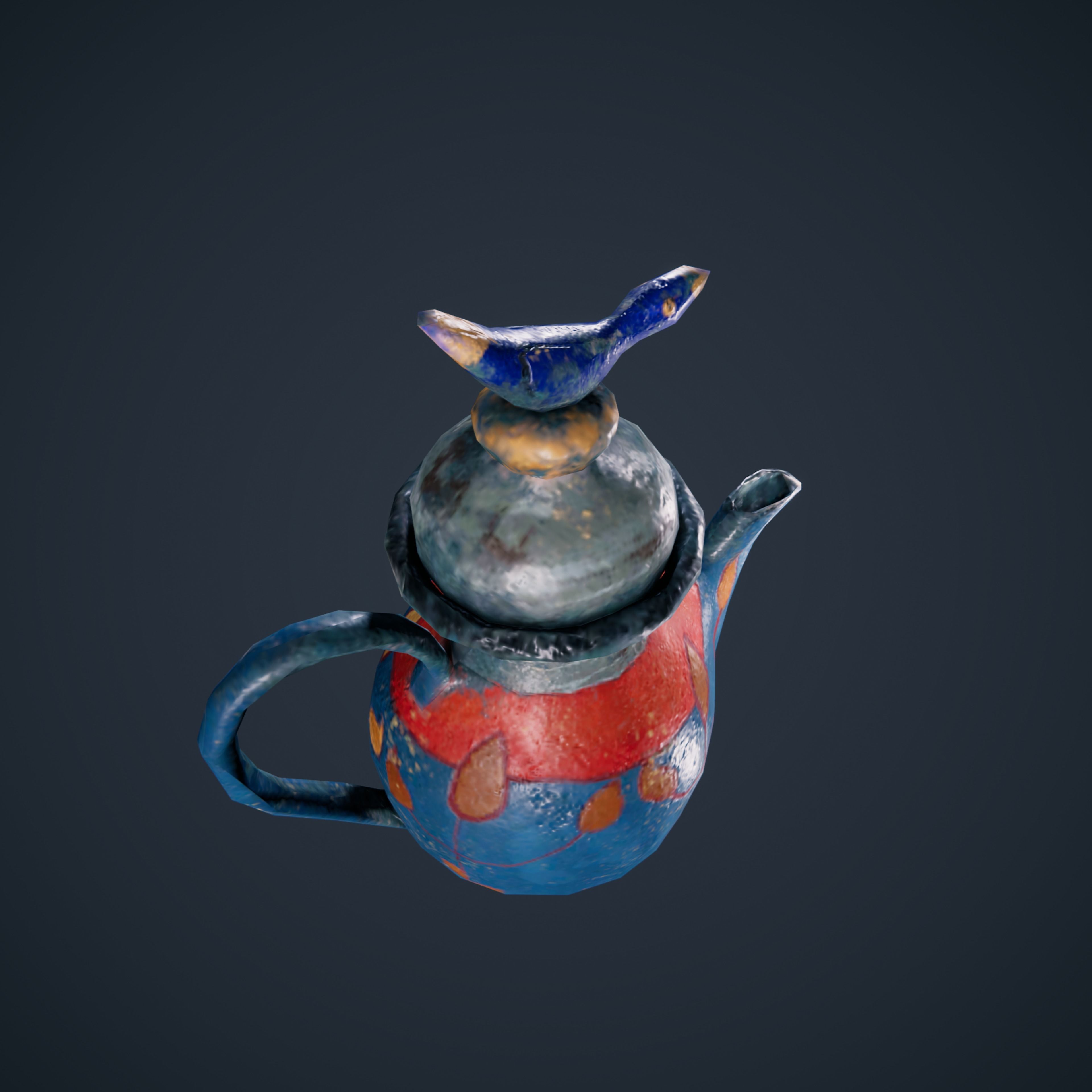 Old Vase Antique HDRP Low-poly 3D model_10