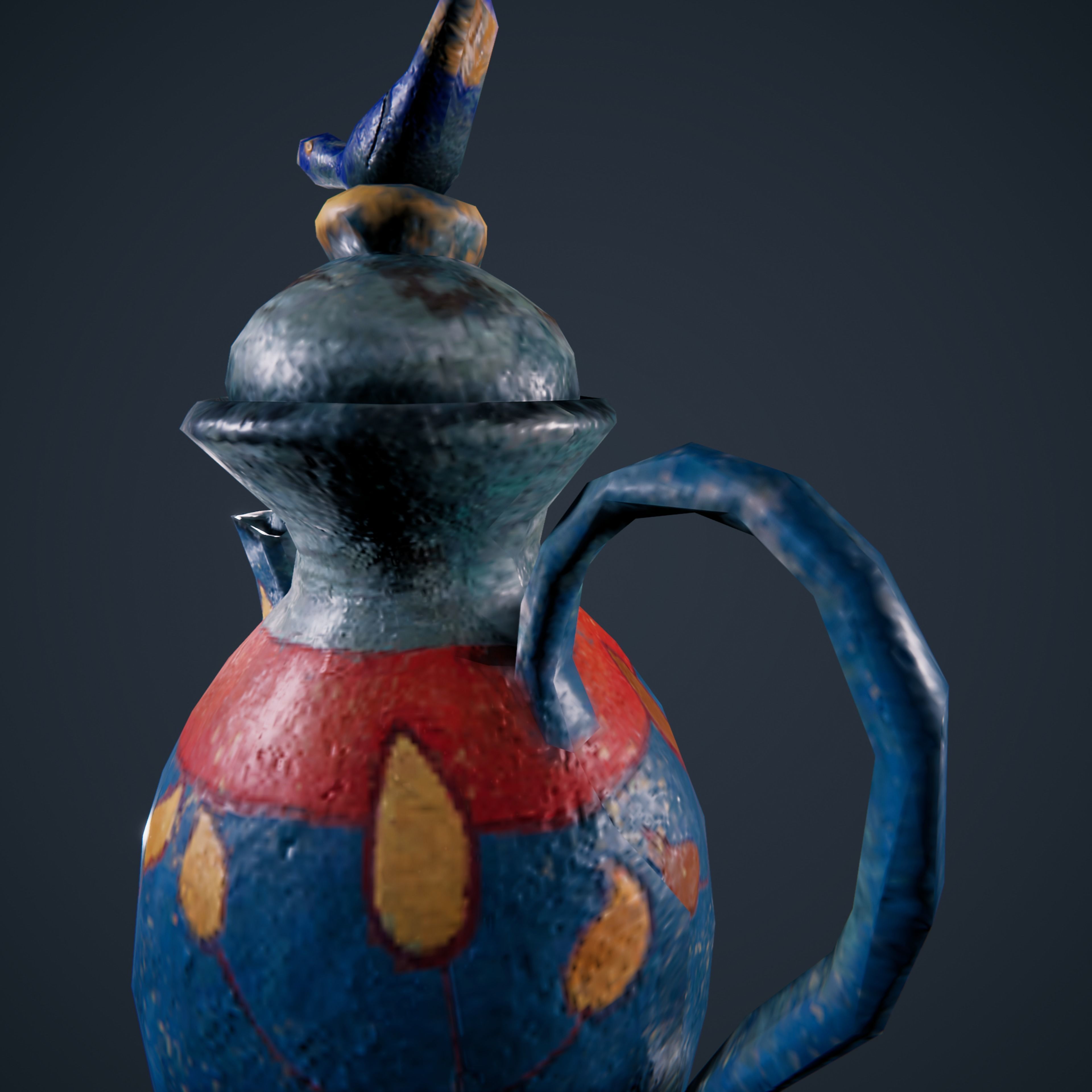 Old Vase Antique HDRP Low-poly 3D model_7