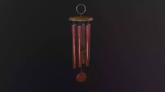 WindChimes 3D Model Low-poly 3D model