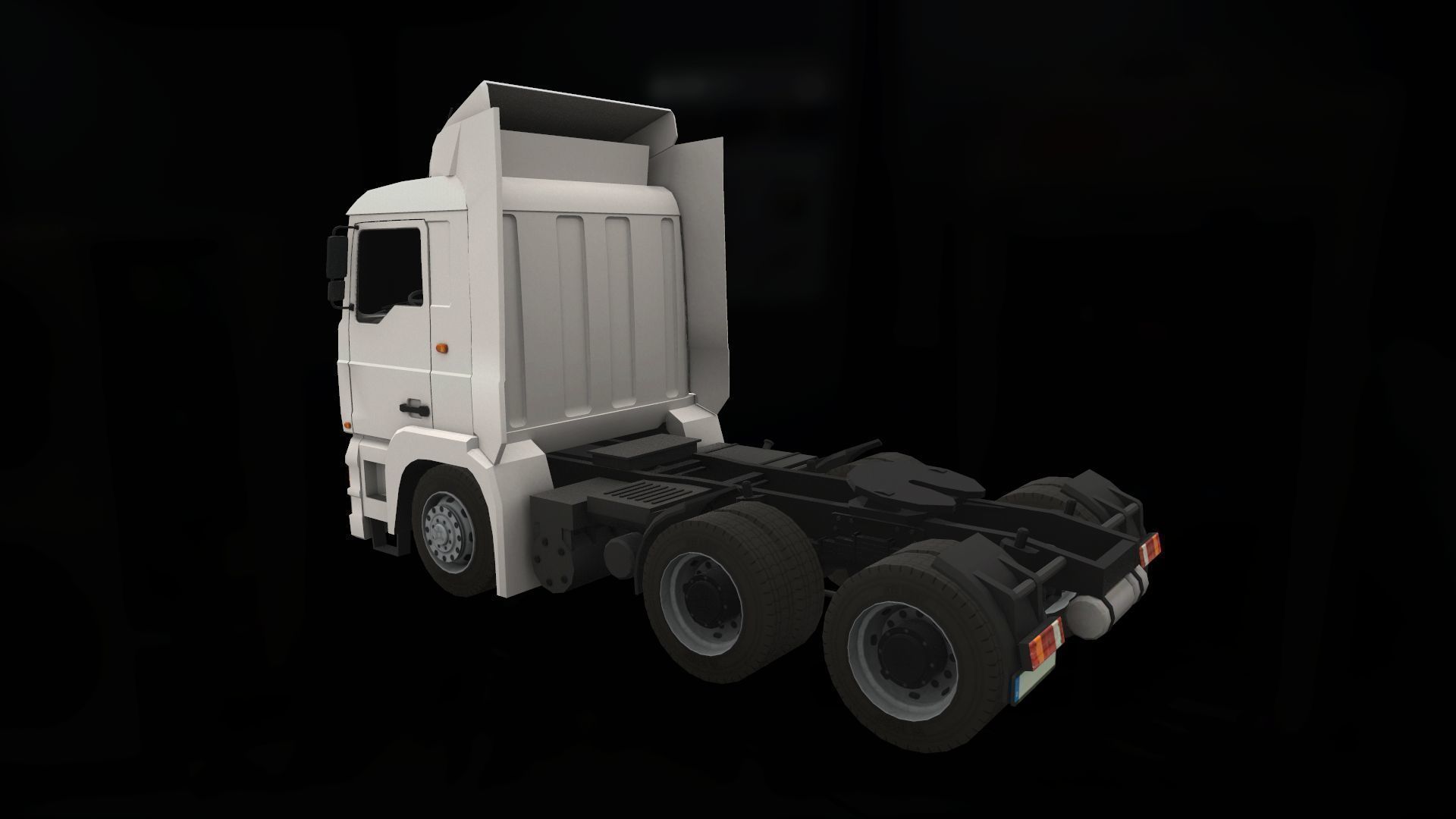 Truck 2 Low-poly 3D model_2
