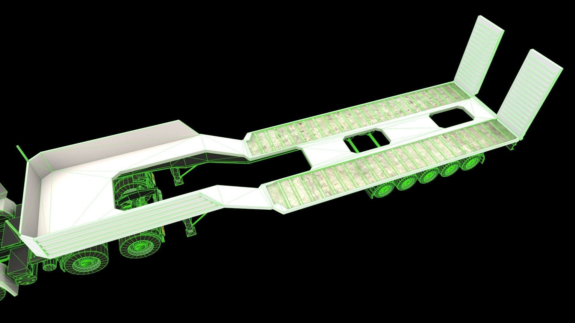 Truck 2 Low-poly 3D model_10