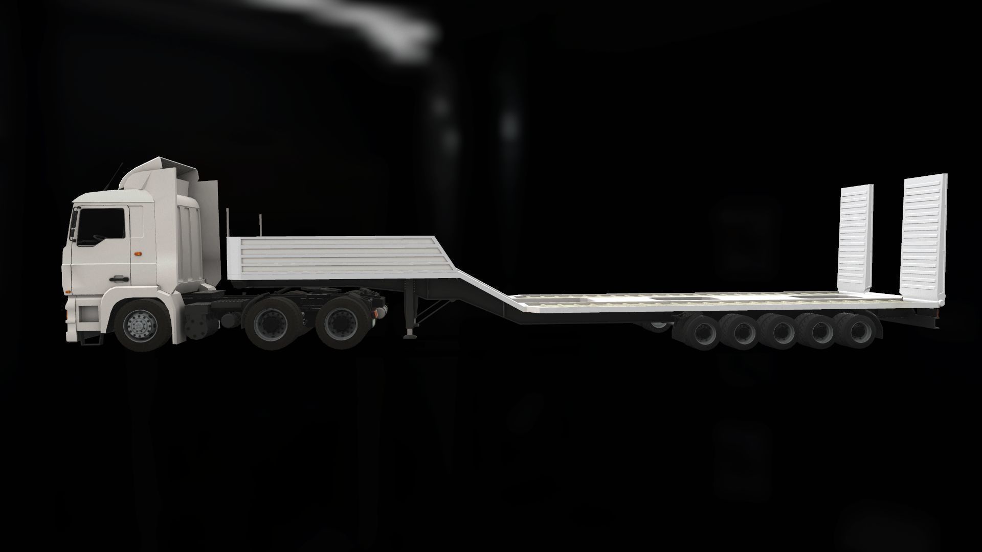 Truck 2 Low-poly 3D model_6
