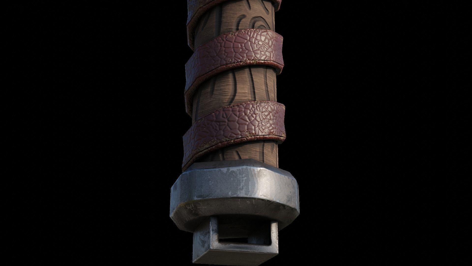 Game-Ready Hammer Model Low-poly 3D model_9