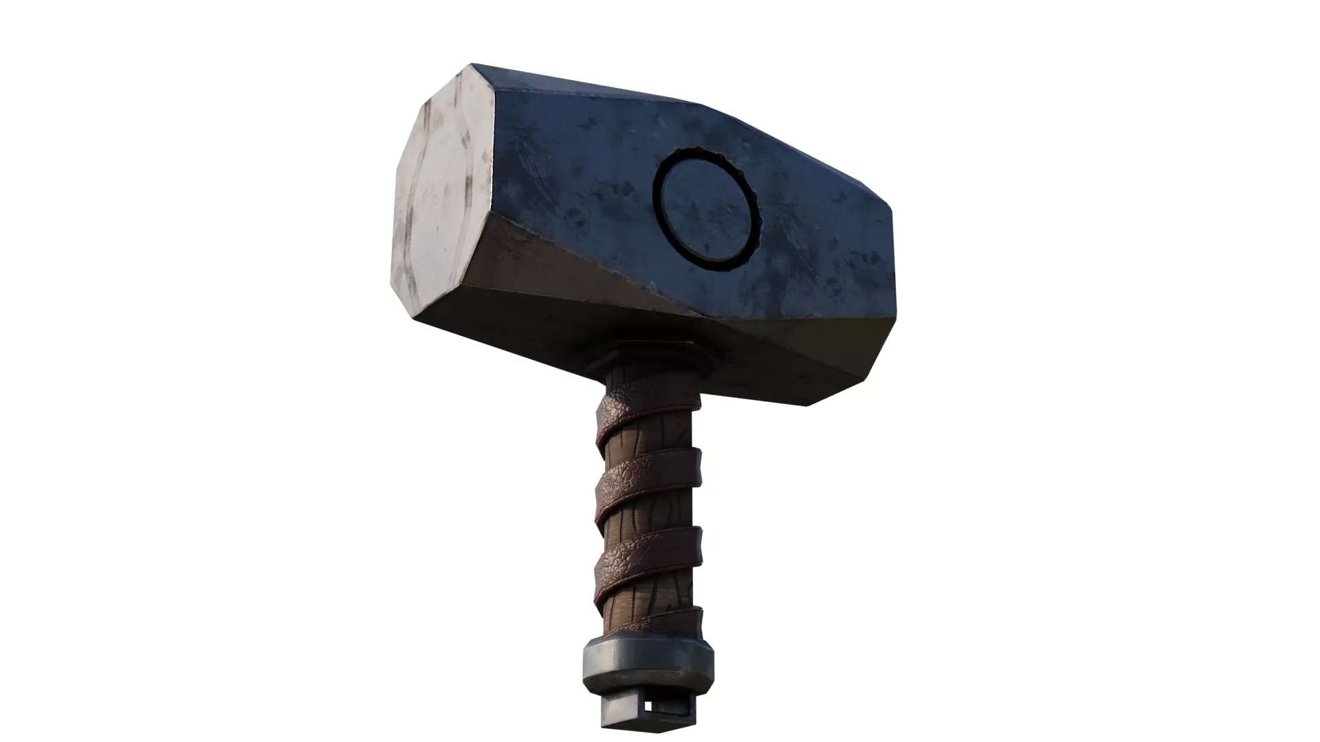 Game-Ready Hammer Model Low-poly 3D model_0