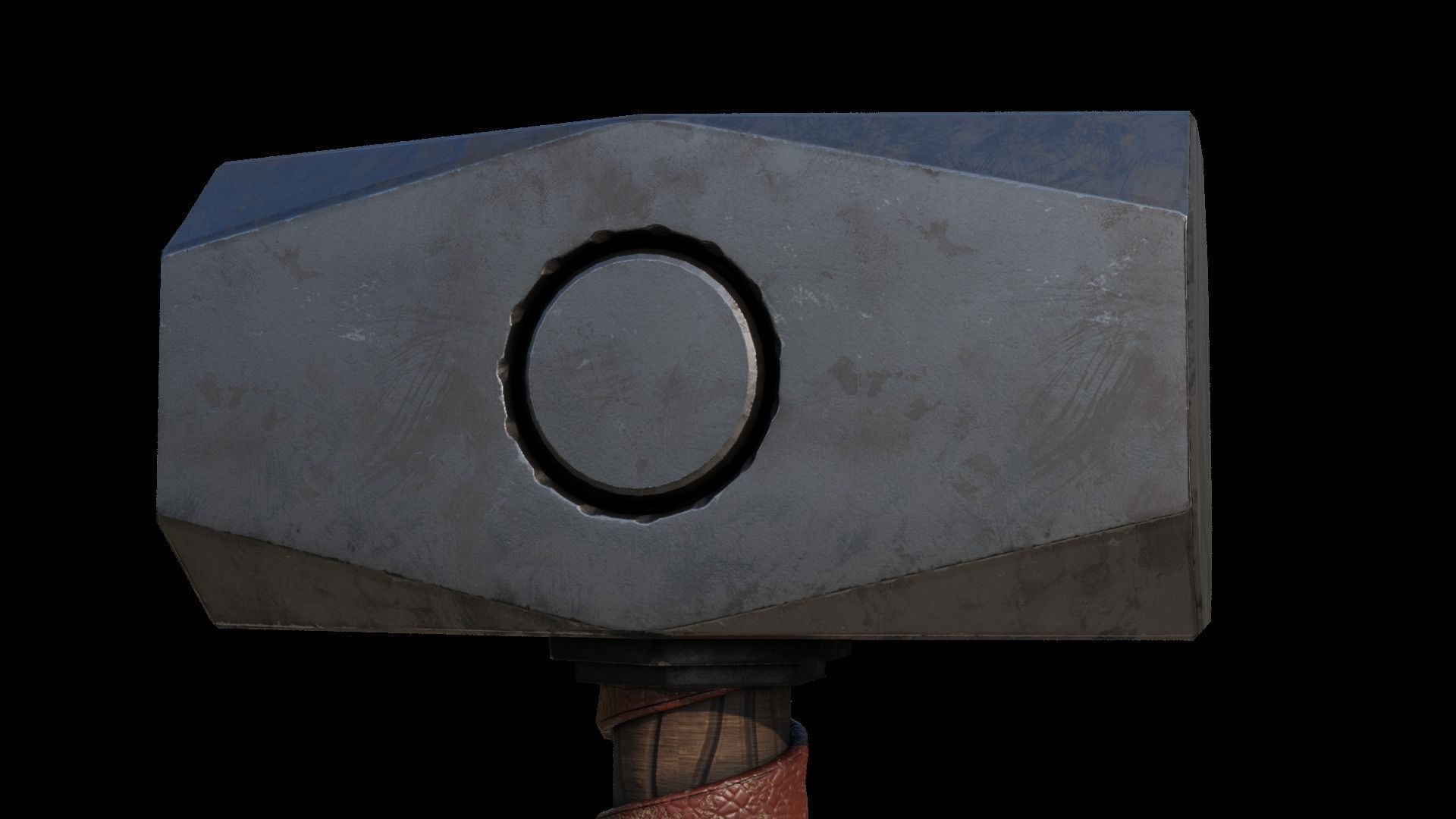 Game-Ready Hammer Model Low-poly 3D model_7