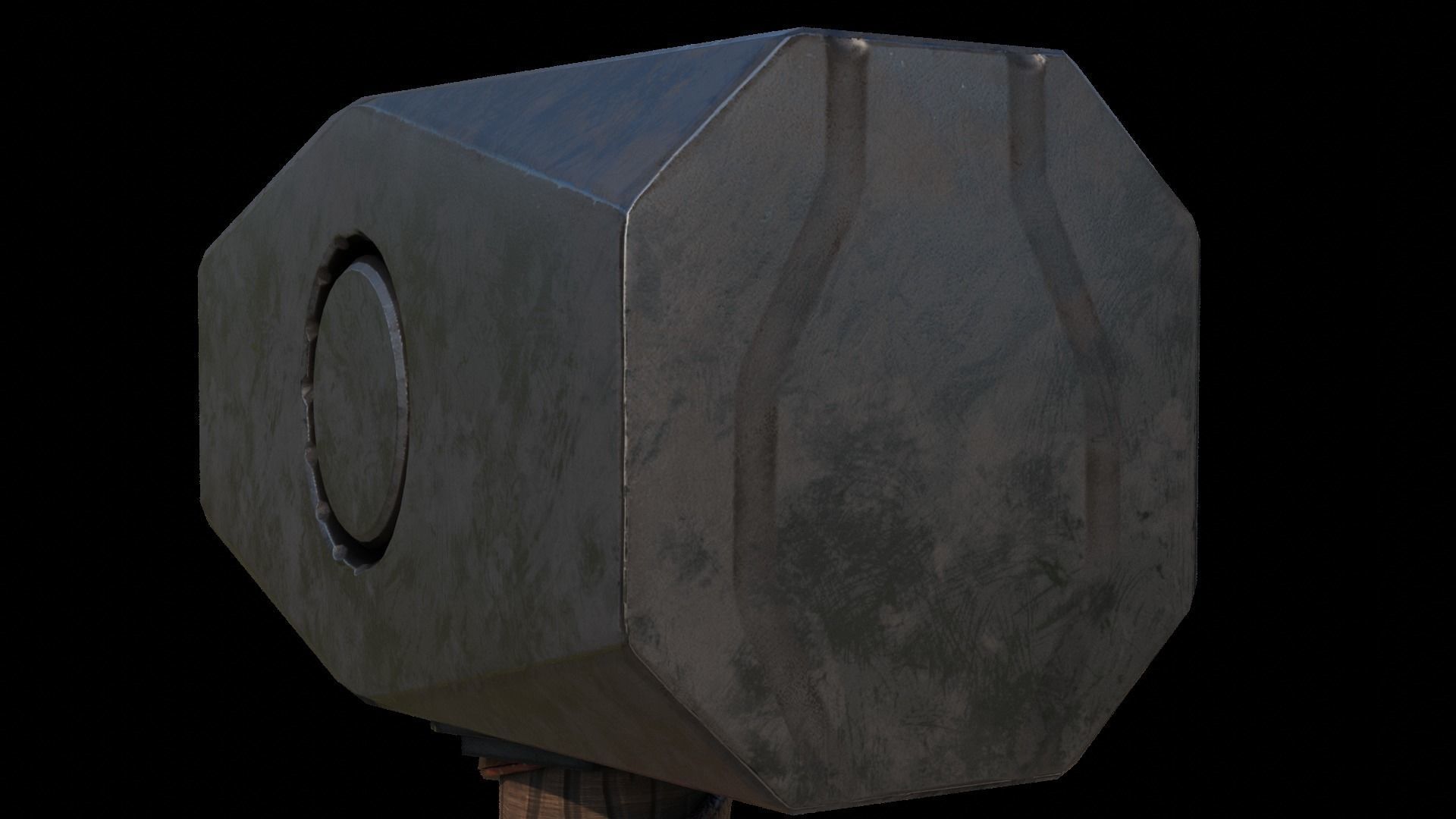 Game-Ready Hammer Model Low-poly 3D model_6