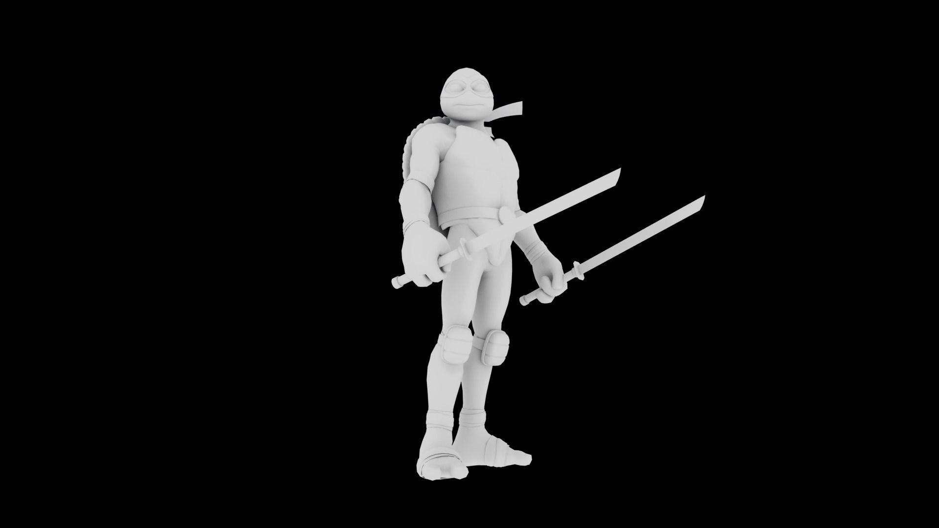 Leonardo Ninja Turtle Low-poly 3D model_3