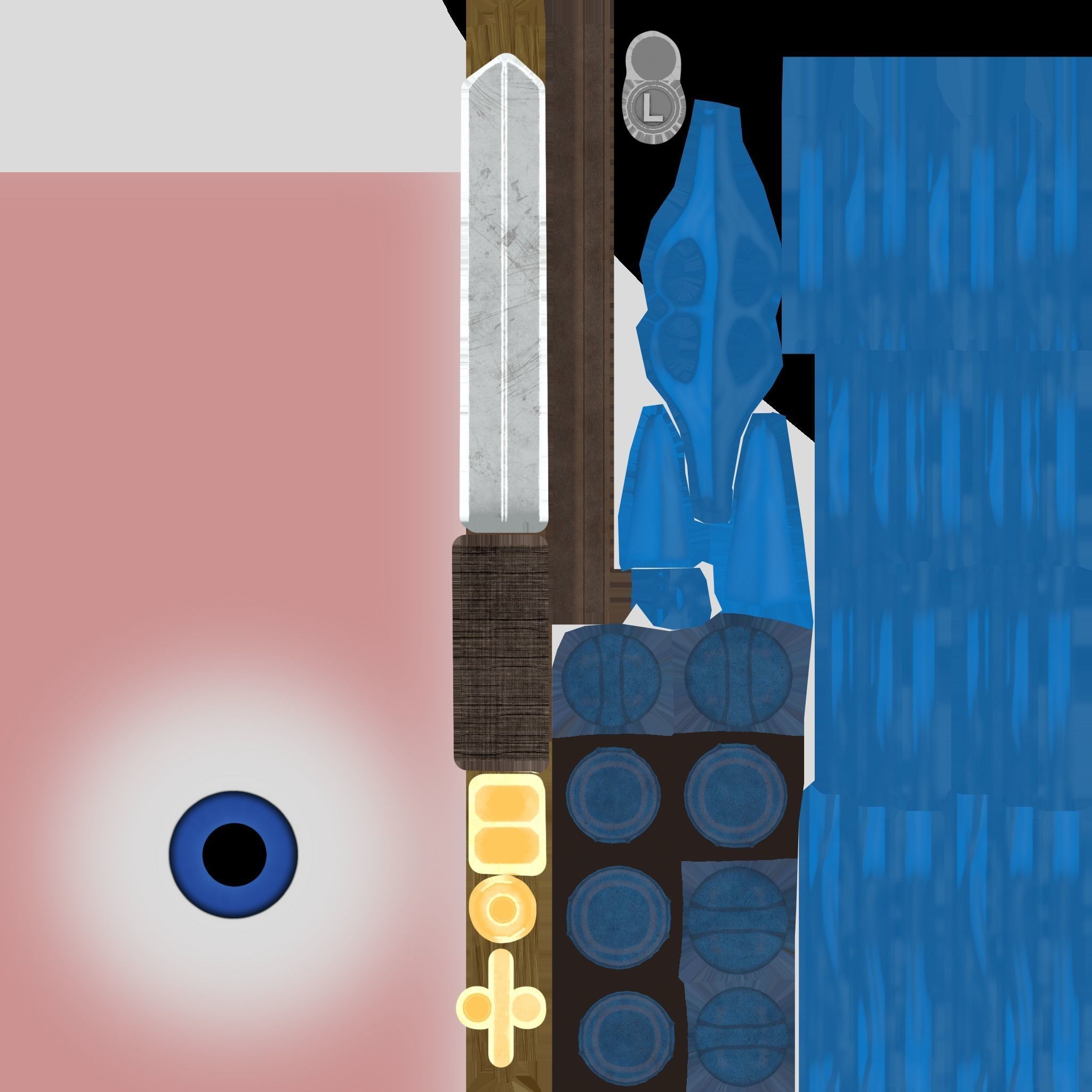 Leonardo Ninja Turtle Low-poly 3D model_9