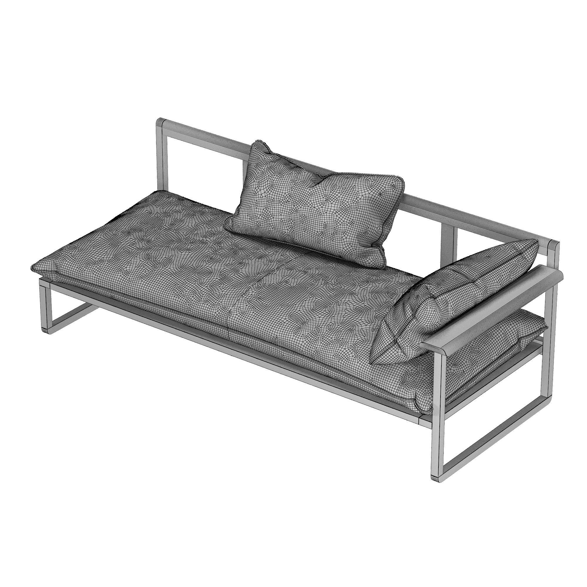 Long Chair 3D model_5